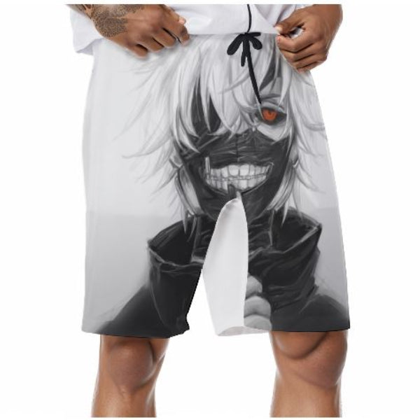Short de bain Tokyo Ghoul blanc Ken Kaneki