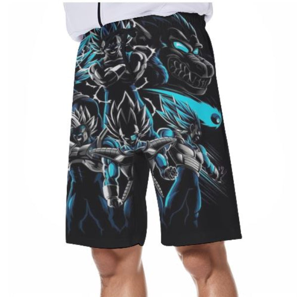 Short de bain Dragon Ball Vegeta transformations