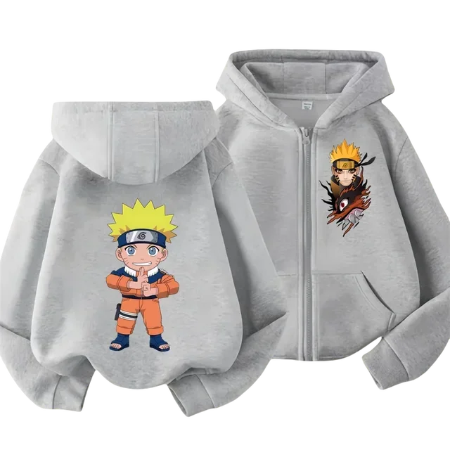 Gilet Enfant Naruto Garçon gris