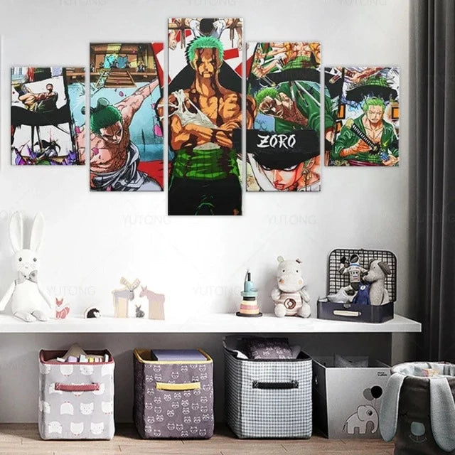 Tableau One Piece Zoro Cadre Toile