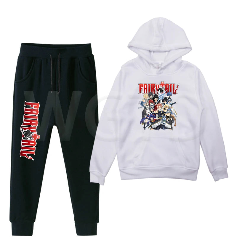 Ensemble Sweat Pull & Pantalon Enfant Fairy Tail Blanc