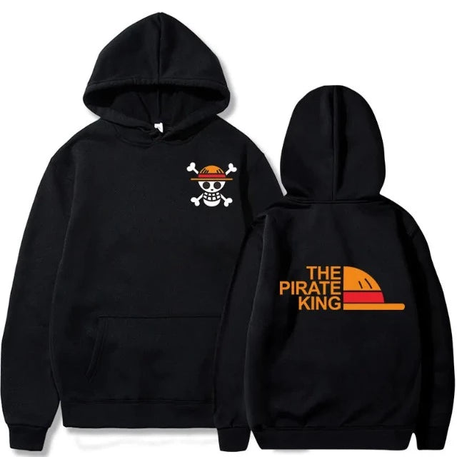 Sweat One Piece Jolly Roger Pirate King noir