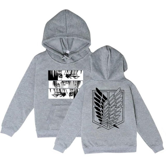 Sweat pour Enfant Attaque des Titans Pull GRIS