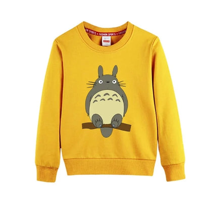 Sweat Pull pour Enfant Totoro Fille Garçon JAUNE