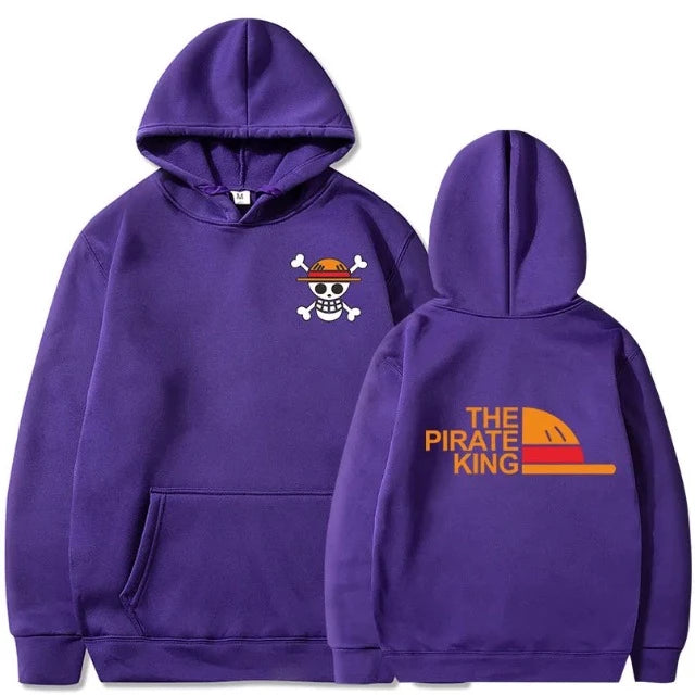 Sweat One Piece Jolly Roger Pirate King violet