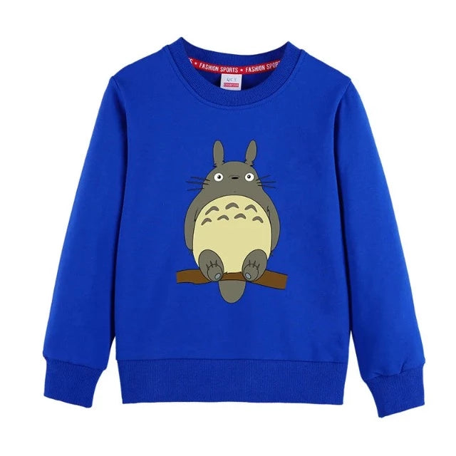 Sweat Pull pour Enfant Totoro Fille Garçon BLEU