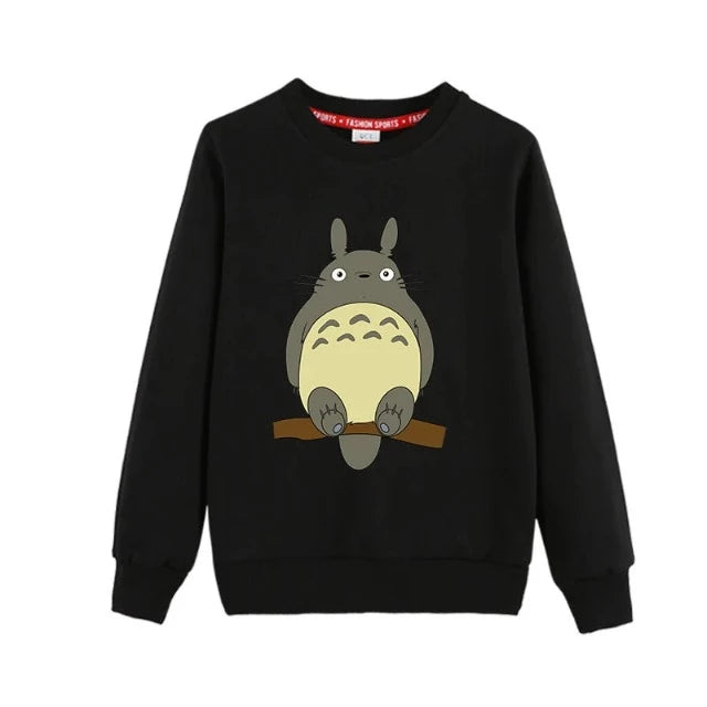 Sweat Pull pour Enfant Totoro Fille Garçon NOIR