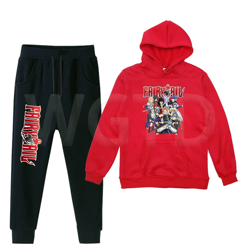 Ensemble Sweat Pull & Pantalon Enfant Fairy Tail Rouge