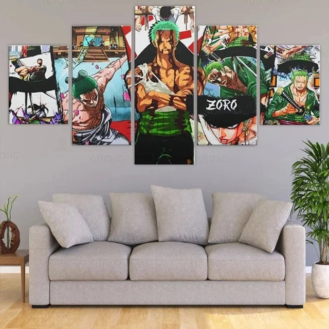 Tableau One Piece Zoro Cadre Toile - Manga Imperial