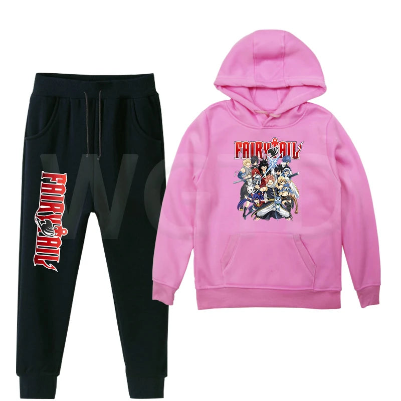 Ensemble Sweat Pull & Pantalon Enfant Fairy Tail Rose