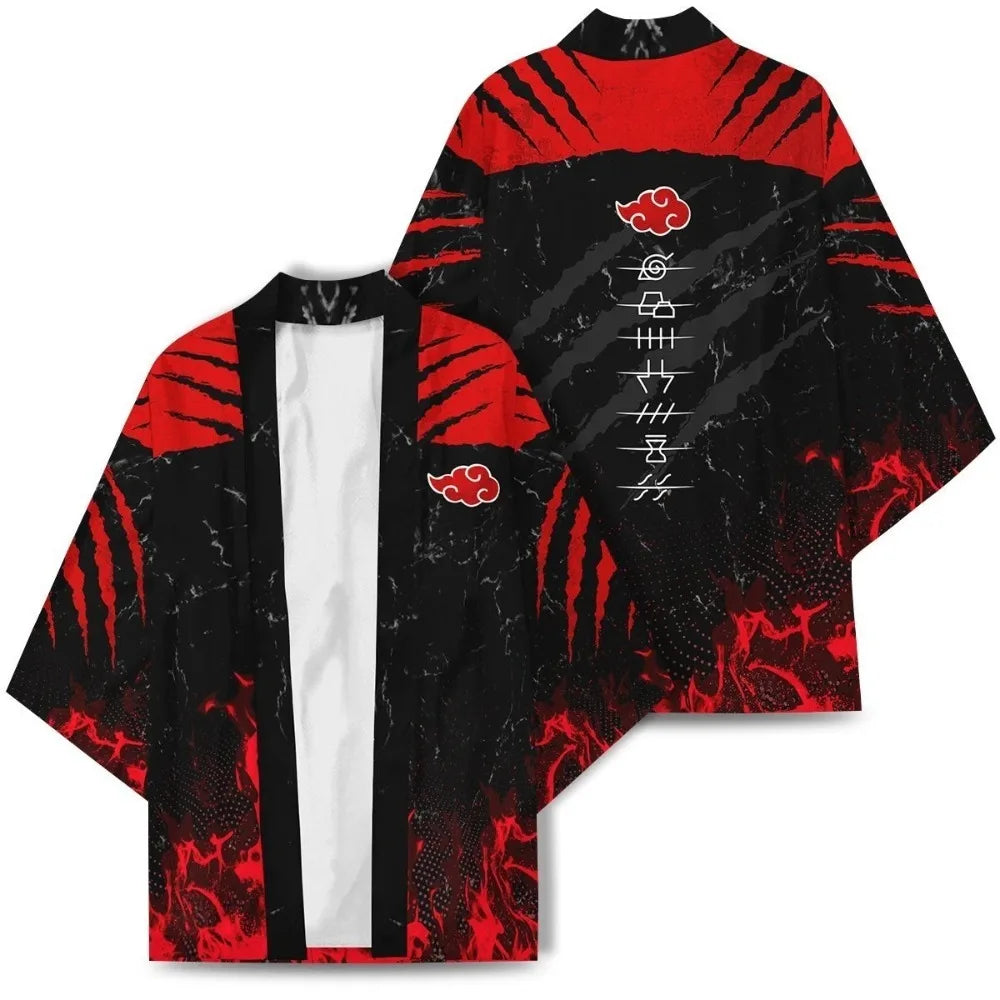 Peignoir Japonais Naruto Kimono Akatsuki