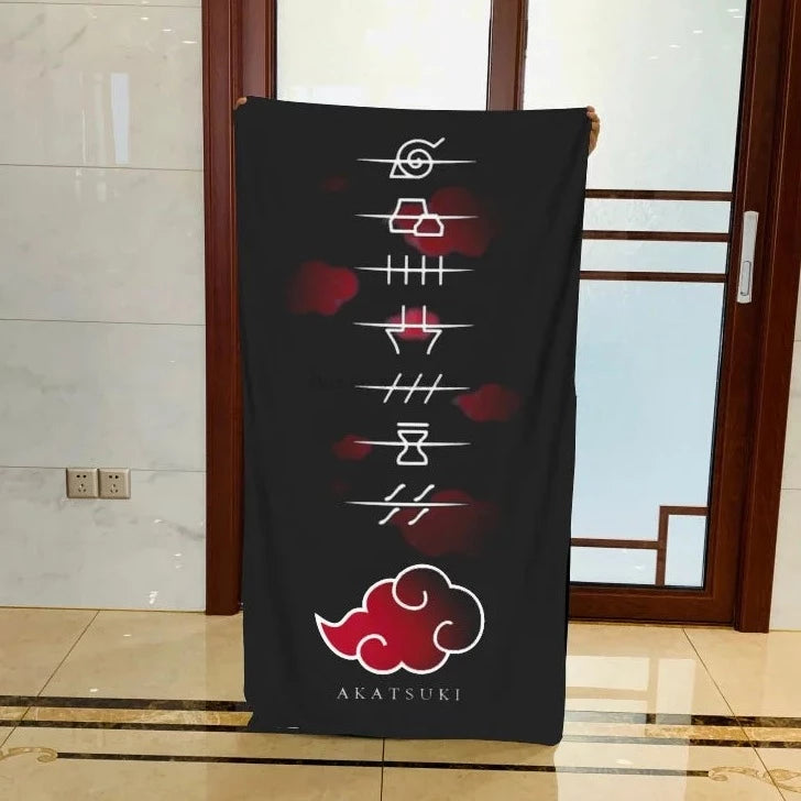 Serviette de Bain Naruto Akatsuki