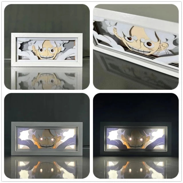 Tableau Cadre Lumineux One Piece Luffy Gear 5