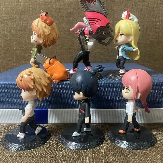 Packung mit 6 Chainsaw Man-Figuren
