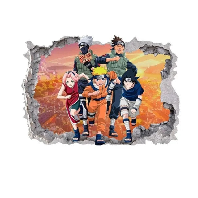 Sticker Mural Naruto Personnages