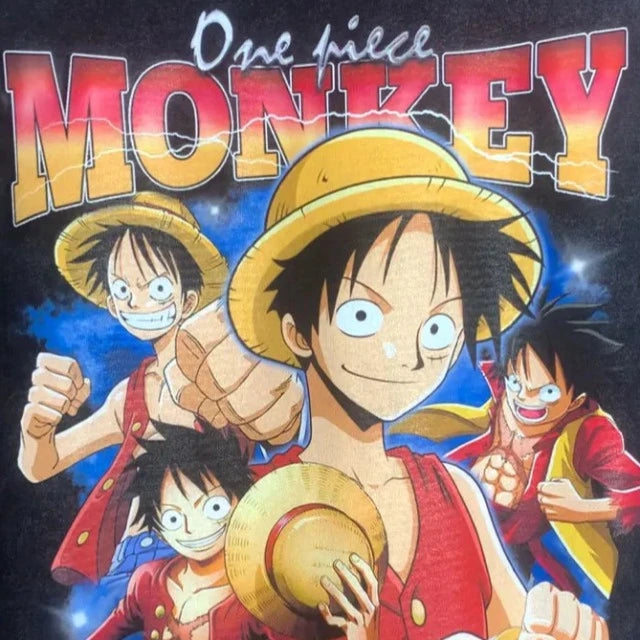 T-Shirt Maglietta Vintage One Piece Monkey D. Luffy