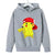 Sweat Pull à Capuche Enfant Pokemon Pikachu Gris