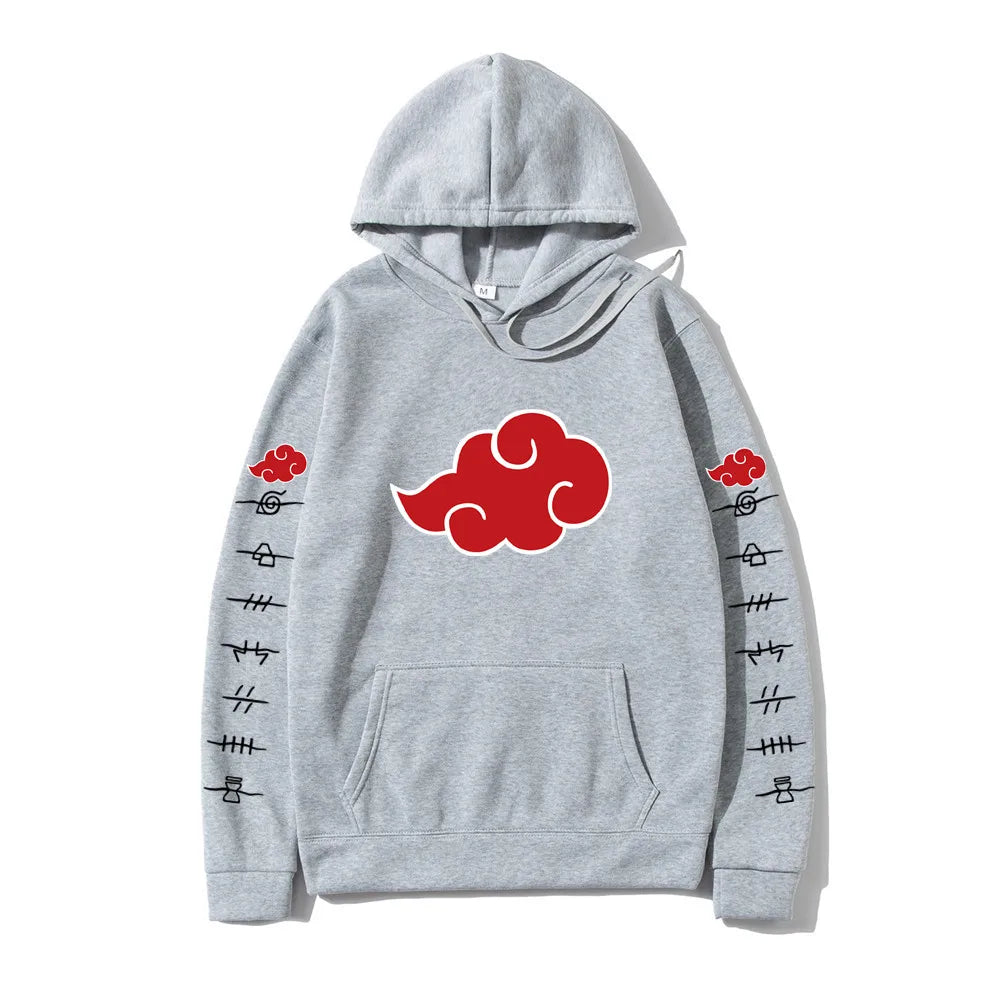 Sweat à Capuche Naruto Akatsuki gris