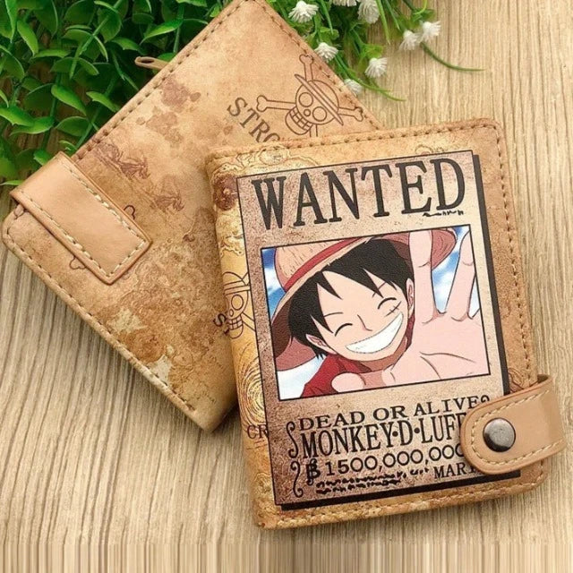 Portefeuille Porte-Monnaie One Piece Wanted Monkey D. Luffy