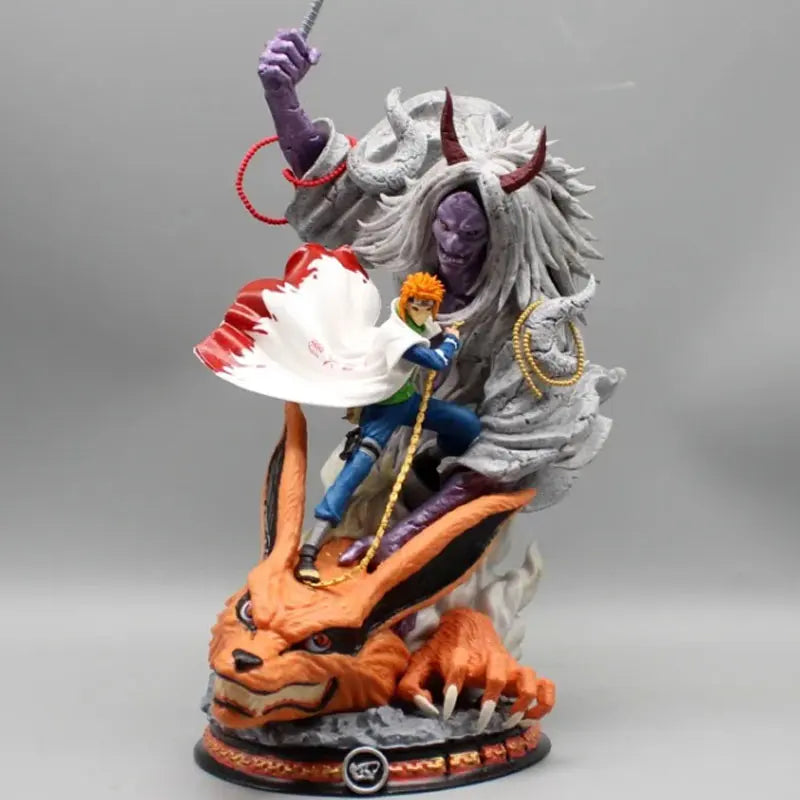 Figurine Naruto Minato Namikaze sur Kurama - Univers Collection