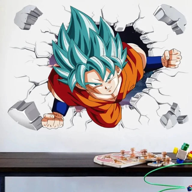 Sticker Mural Dragon Ball Z Goku SSJ Blue