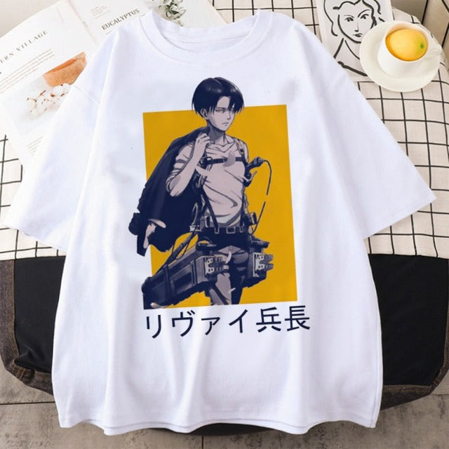 T-Shirt Maglietta L'Attacco dei Giganti Levi SNK