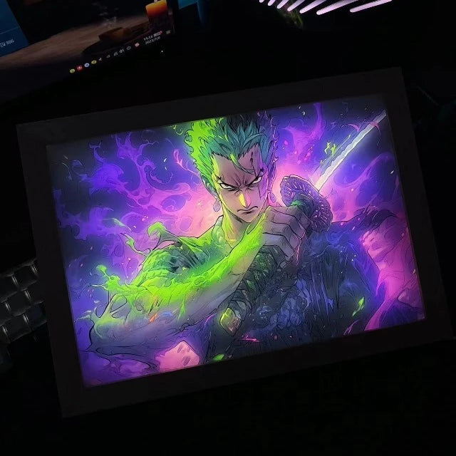 Cadre Lumineux One Piece Roronoa Zoro