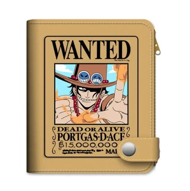 Portefeuille Porte-Monnaie One Piece Wanted Portgas D. Ace