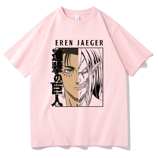 T-Shirt L'Attacco dei Giganti Eren Jaeger 8 Colori