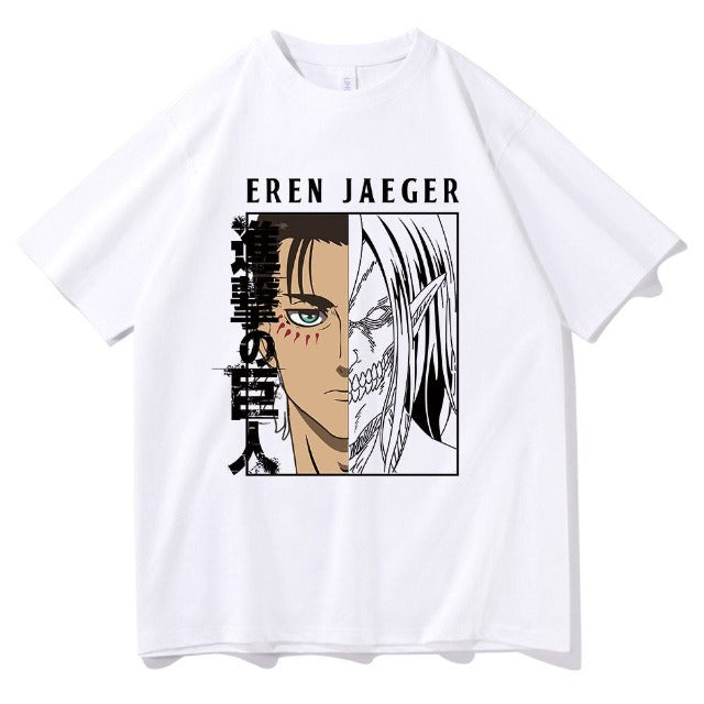 T-Shirt L'Attacco dei Giganti Eren Jaeger 8 Colori