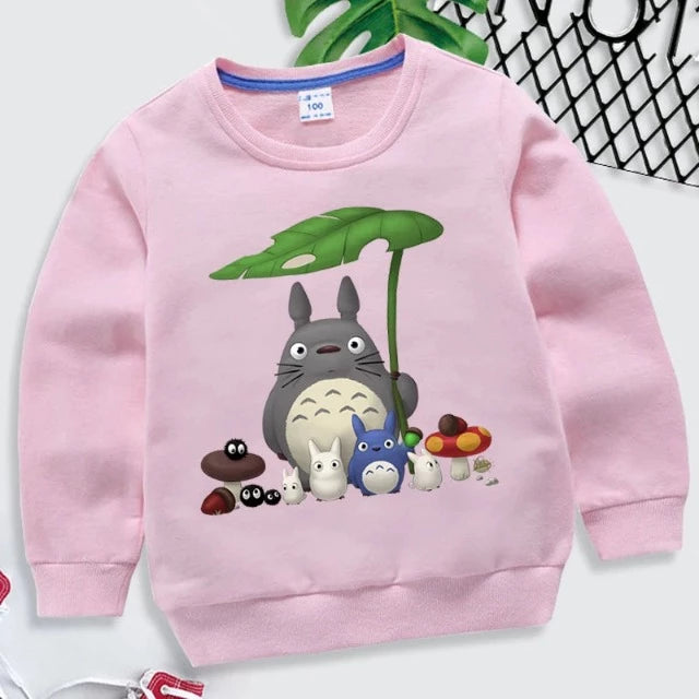 Sweat Pull Enfant Mon Voisin Totoro Fille Garçon ROSE
