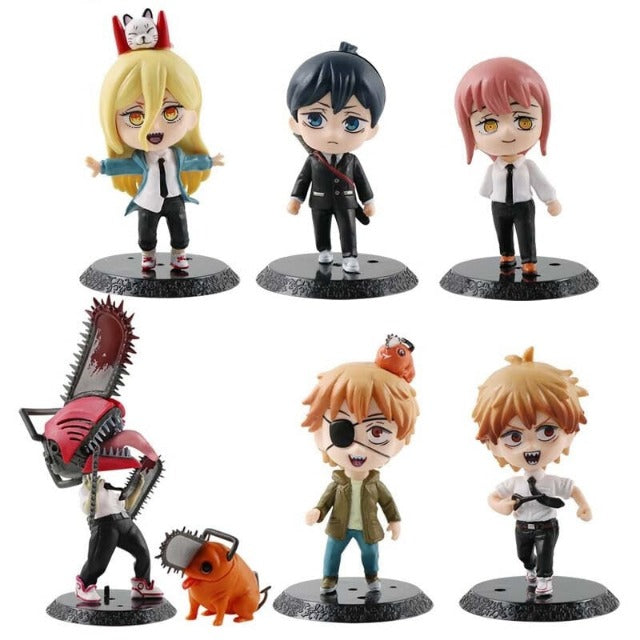Pack de 6 Figurines Chainsaw Man