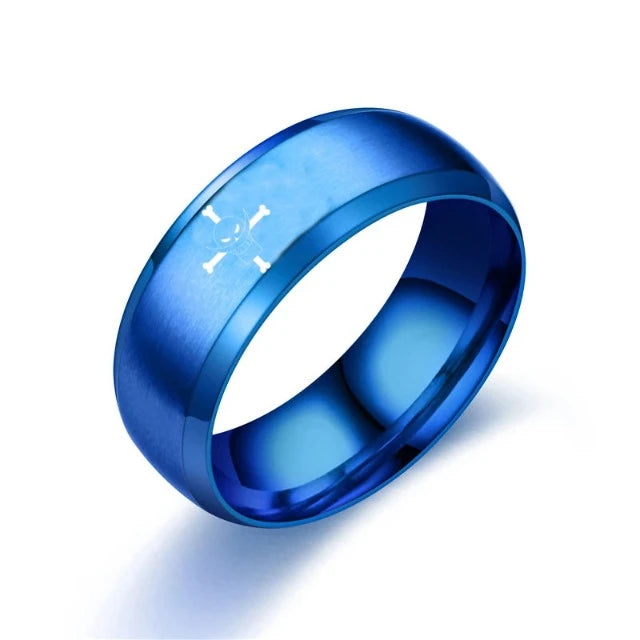 Bague One Piece Barbe Blanche Bleu