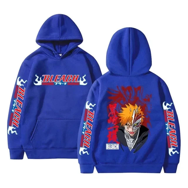 Sweat Pull à Capuche Bleach Ichigo Kurosaki Bleu