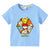 T-Shirt Pokemon Enfant Team Fille Garçon BLEU