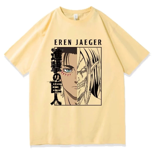 Camiseta Attack on Titan Eren Jaeger 8 colores