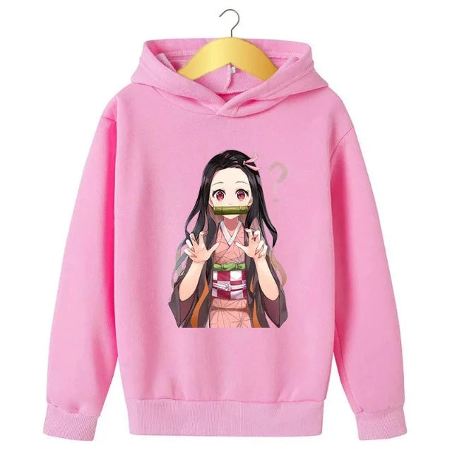 Sweat pour Enfant Demon Slayer Nezuko rose