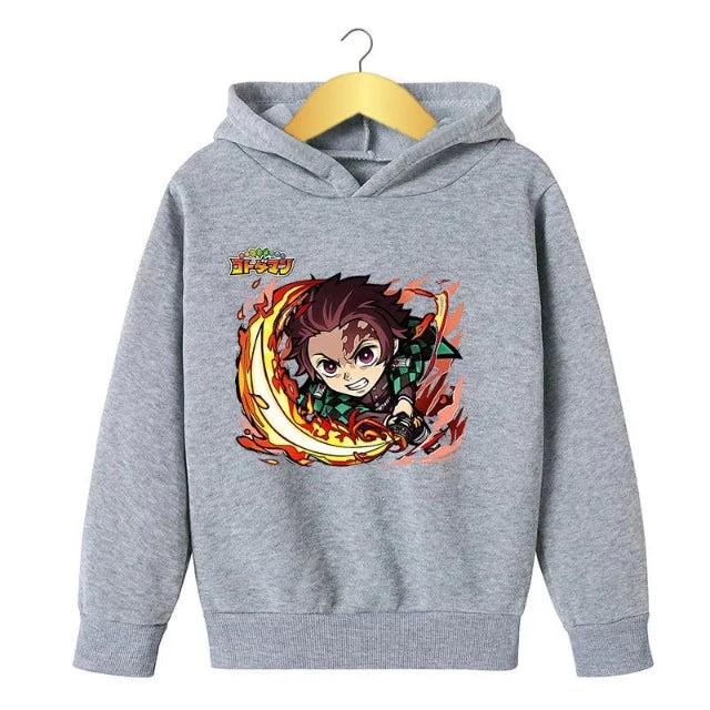 Survêtement Anime Tanjiro Kamado - Sweat à Capuche + Pantalon Imprimé, Coton/polyester, Tailles XXS à 4XL