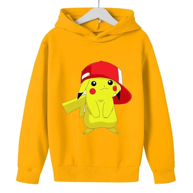 Sudadera con capucha infantil Pokemon Pikachu 7 colores