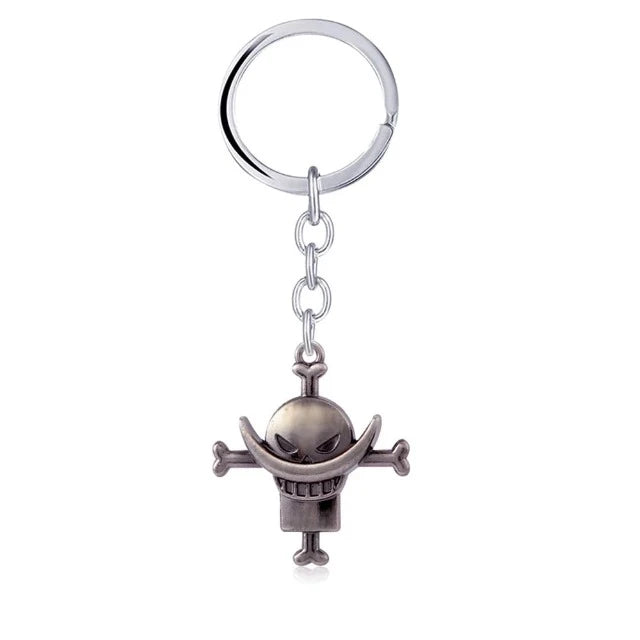 Porte-Clés One Piece Barbe Blanche Argent 