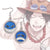 Boucles d'Oreilles One Piece Portgas D. Ace