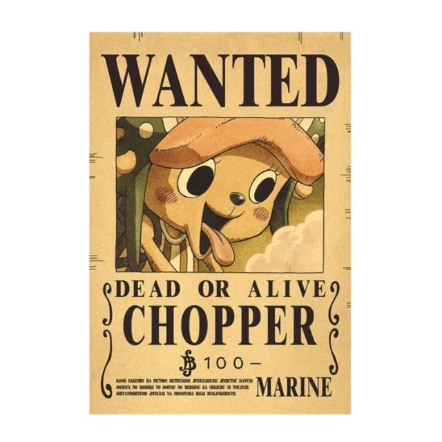 Poster One Piece Wanted Tony Tony Chopper