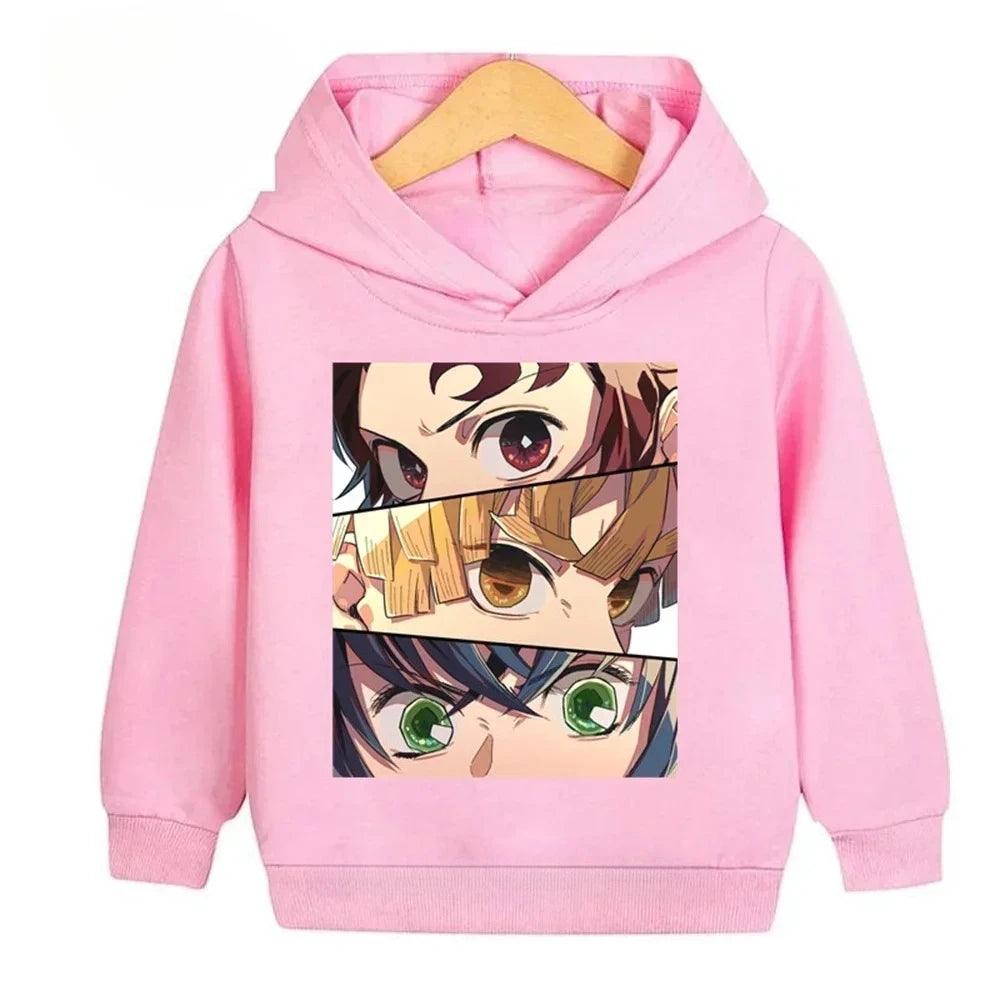 Sweat Pull Enfant Demon Slayer Tanjiro Zenitsu Inosuke