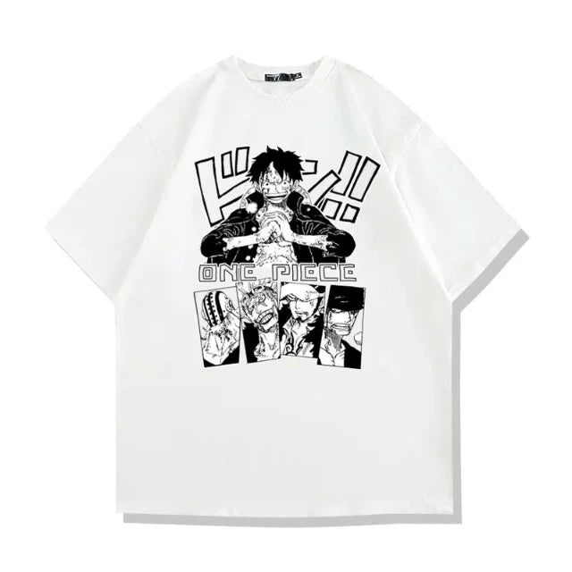 T-Shirt One Piece Manga Blanc