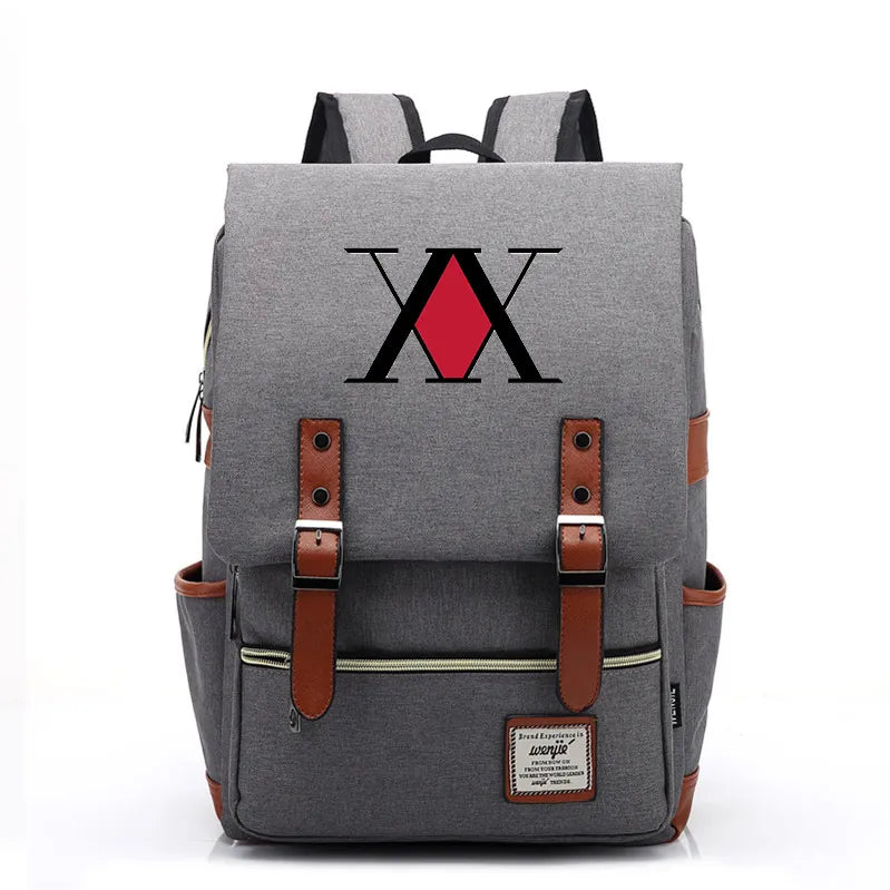 Sac À Dos Hxh Cartable Logo Hunter x Hunter gris