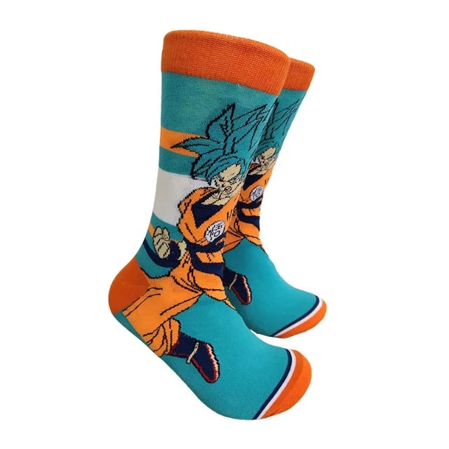 Chaussettes Longues Dragon Ball Z Goku SSJ Blue