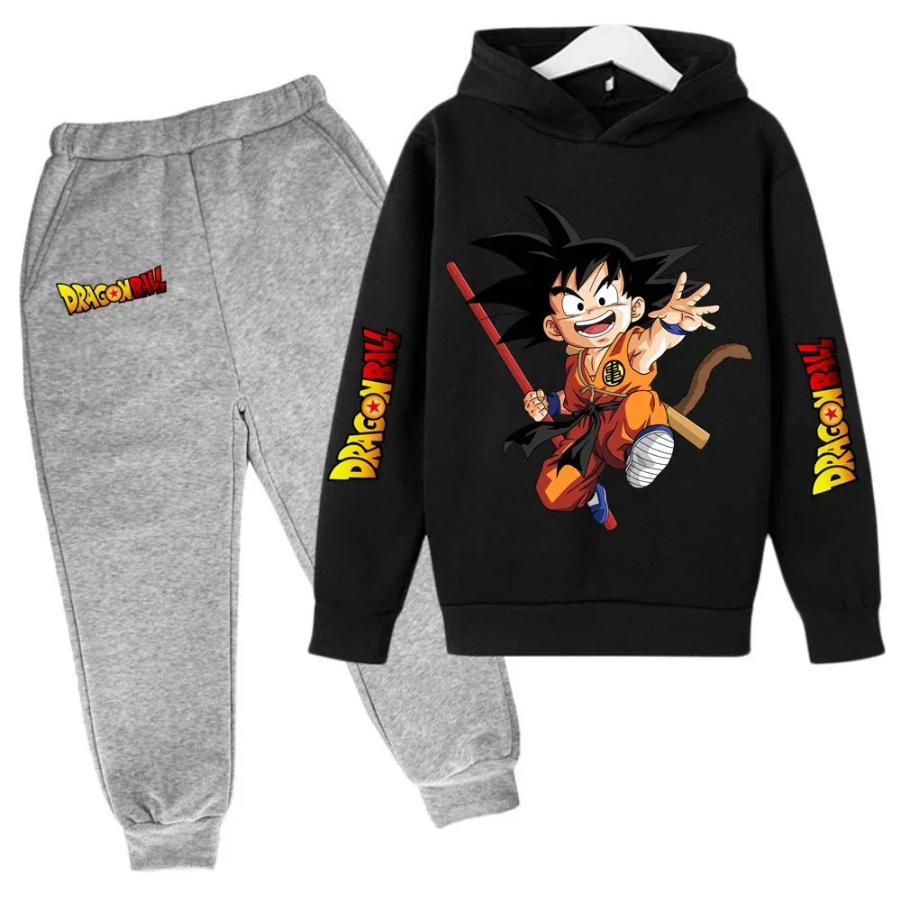 Ensemble Sweat & Pantalon Enfant Dragon Ball Goku Gris et Noir