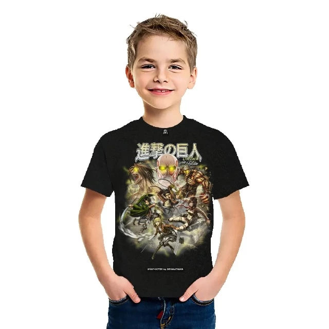 T-Shirt pour Enfant Attaque des Titans 
