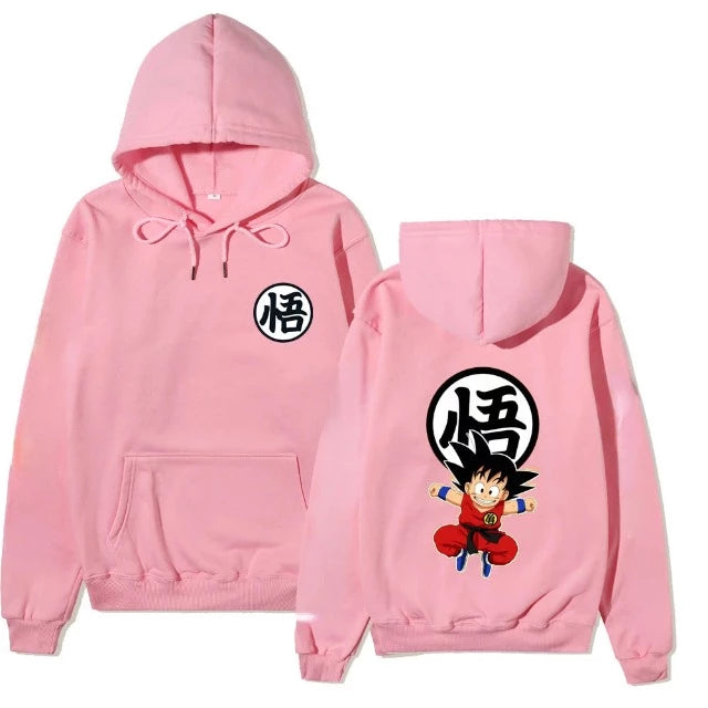 Sweat Pull Dragon Ball Z Goku Kanji Go rose