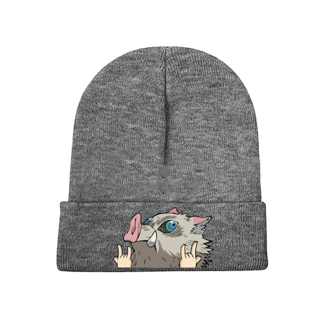 Gorro de invierno Demon Slayer Inosuke